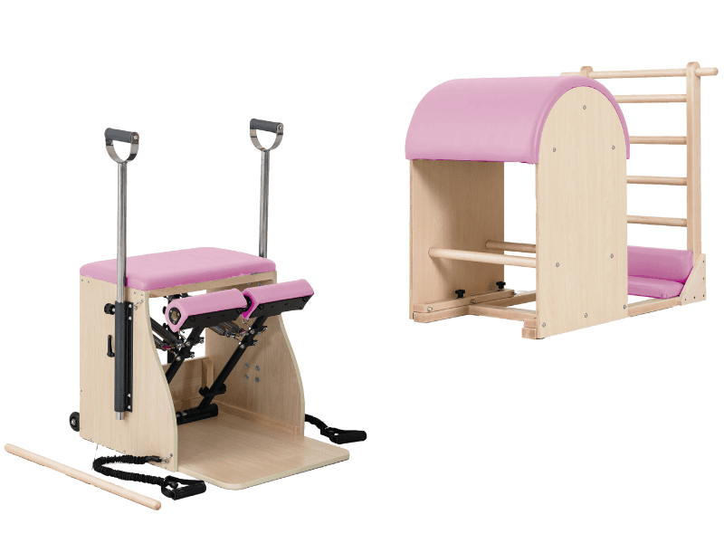 Leiterfass und Pilates-Stuhl