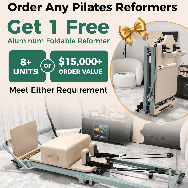 FD-ALS-416 compact aluminum folding Pilates reformer
