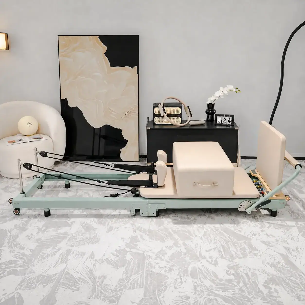 FD-ALS-416 compact folding reformer folded upright
