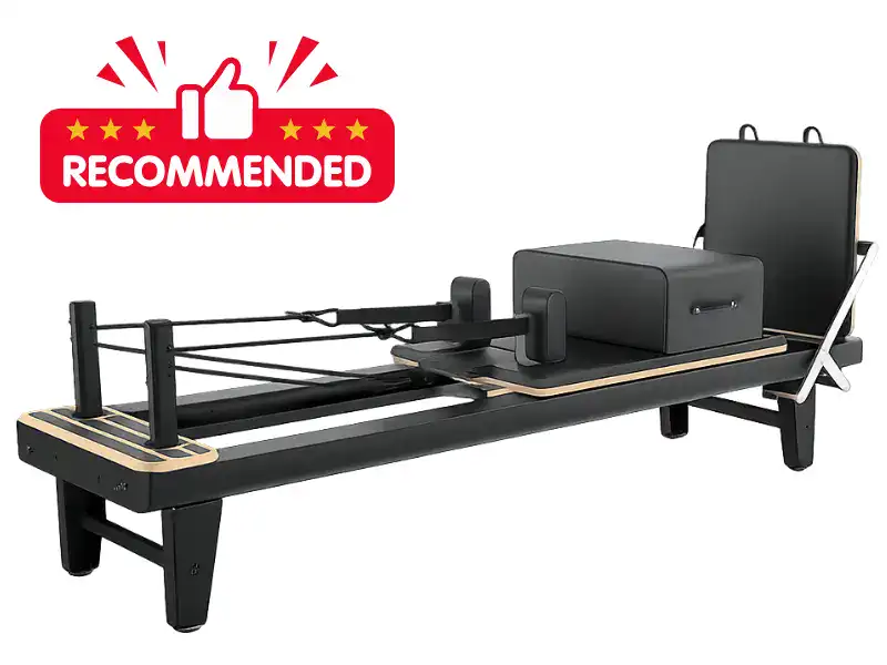 Black Aluminum Pilates reformer