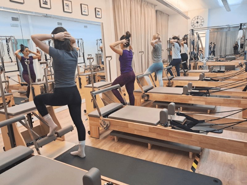 Pilates reformer for studio