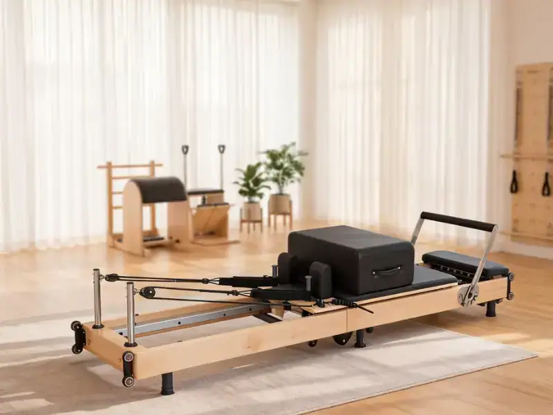 Pilates reformer for studio
