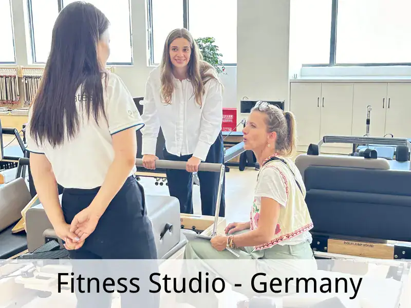 Pilates studio reformer machine
