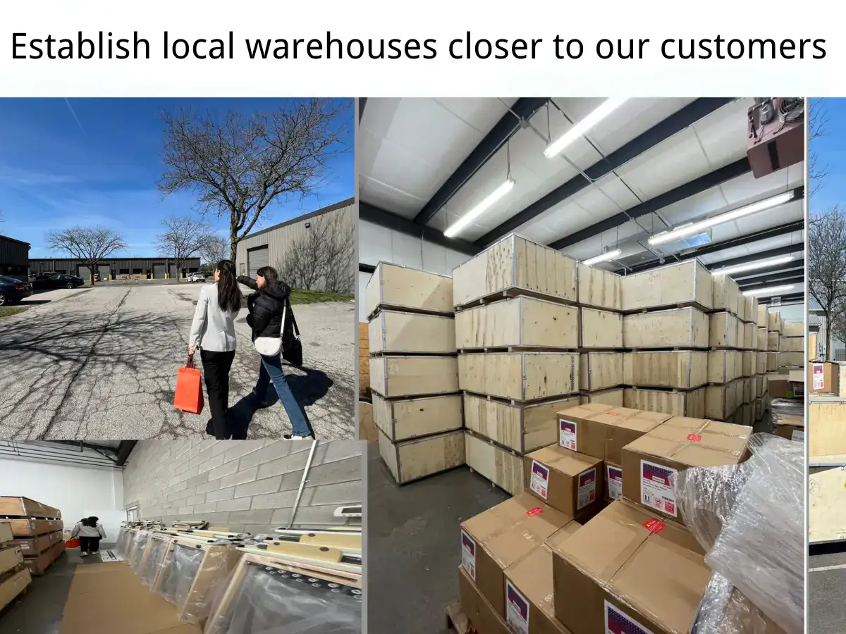 Warehouse established near a long-term brand partner in the United States