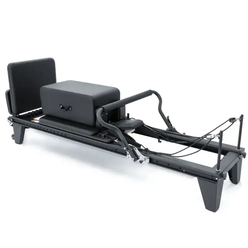 Black Aluminum Pilates reformer
