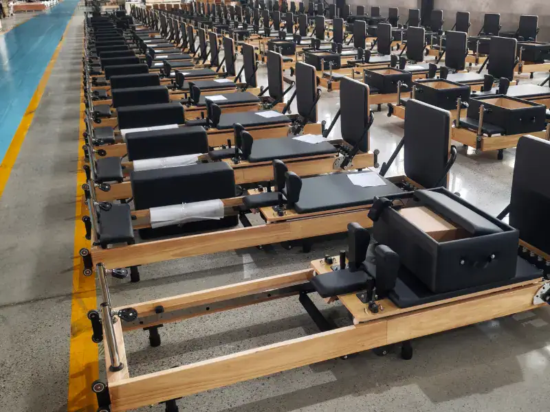 wood pilates reformer manufacturing for distributors sourcing commercial studio equipment