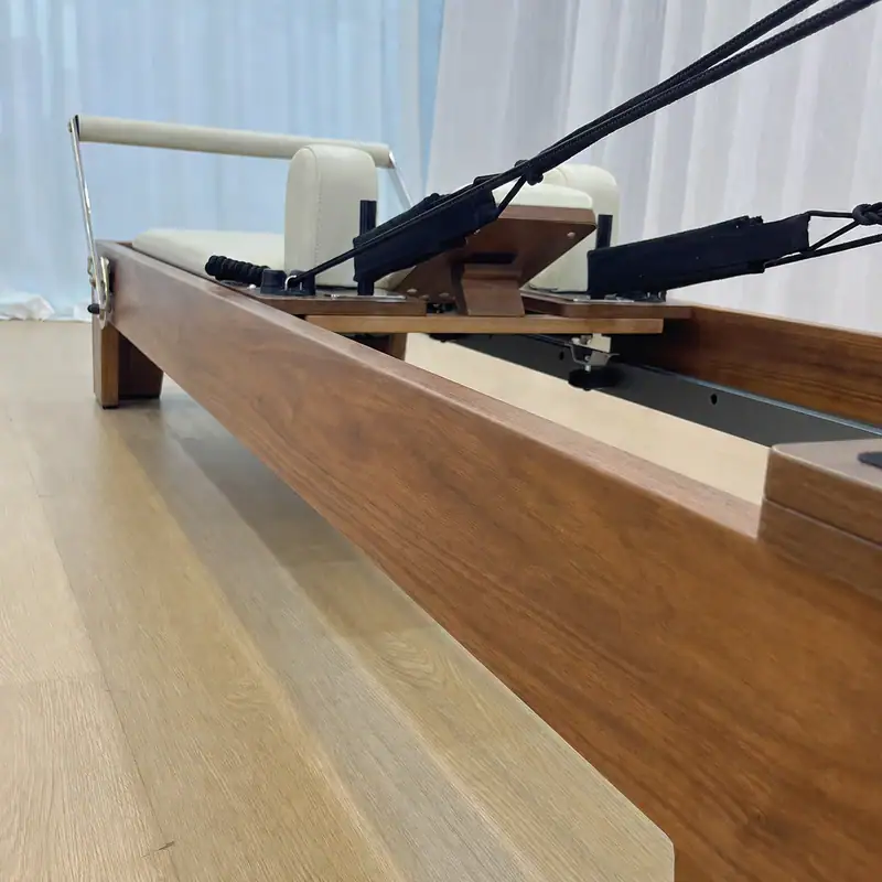 Walnut wood Pilates reformer WD-W-202