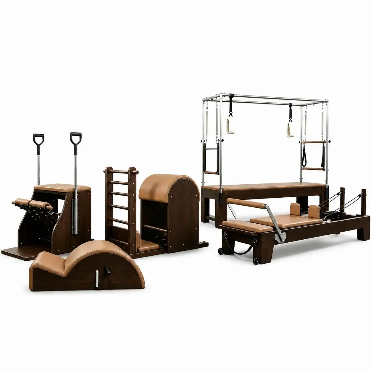 walnut wood pilates set