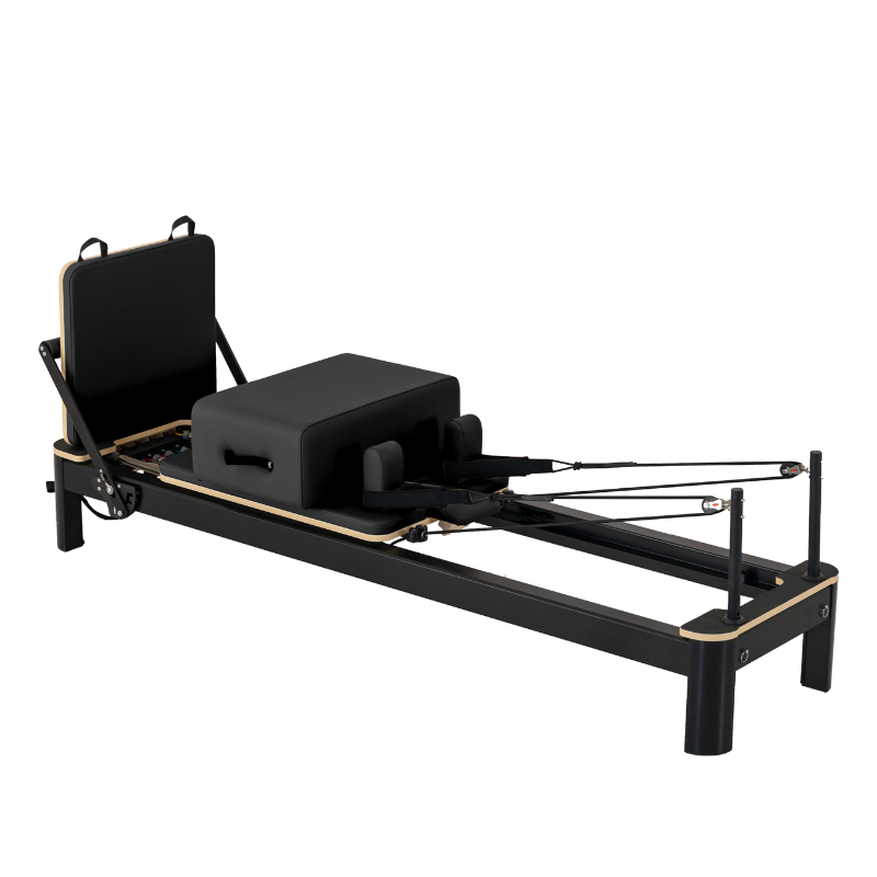 Black Aluminum Pilates Reformer