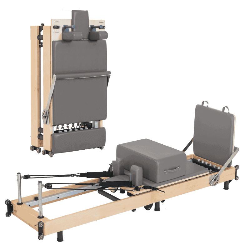 Foldable Pilates Reformer for home studio workout